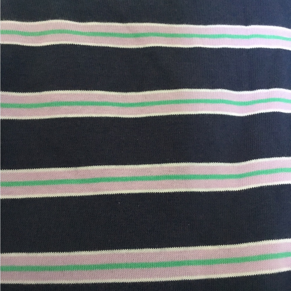 OLD NAVY Vintage Crew Dress Womens Striped Short Sleeve Blue & Pink Short Mini - Picture 2 of 10